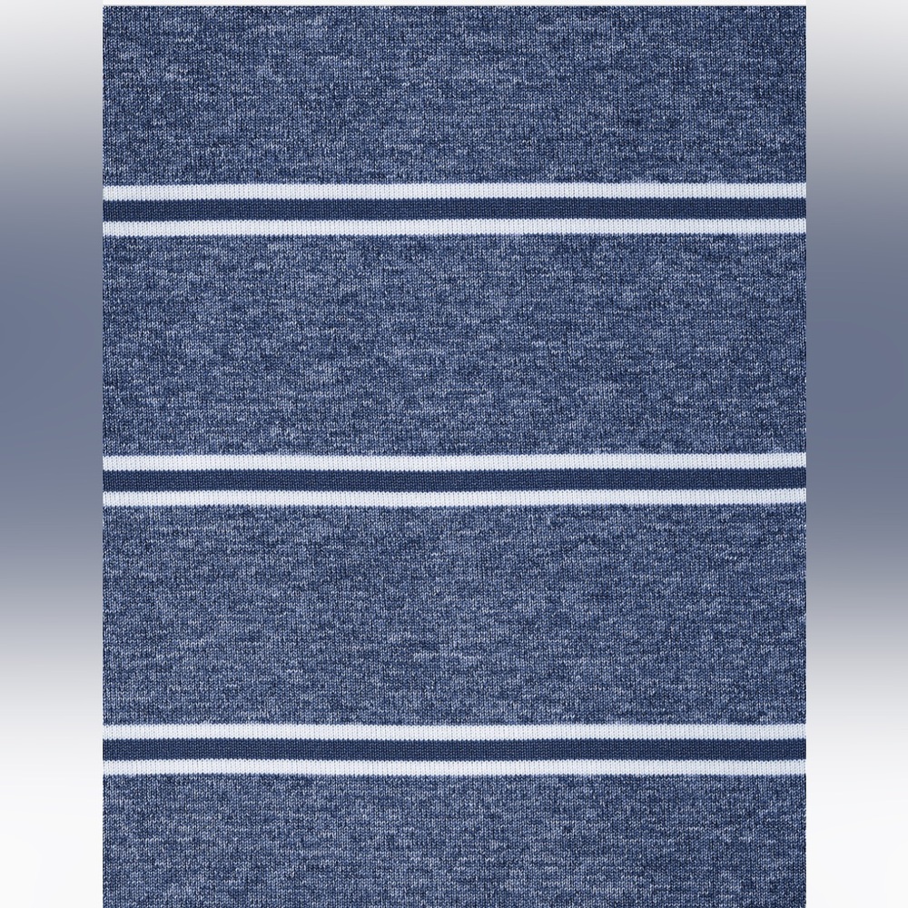 Cutter & Buck Forge Polo Heather Stripe Tailored Fit Tour Blue/white Size Large - Picture 5 of 5